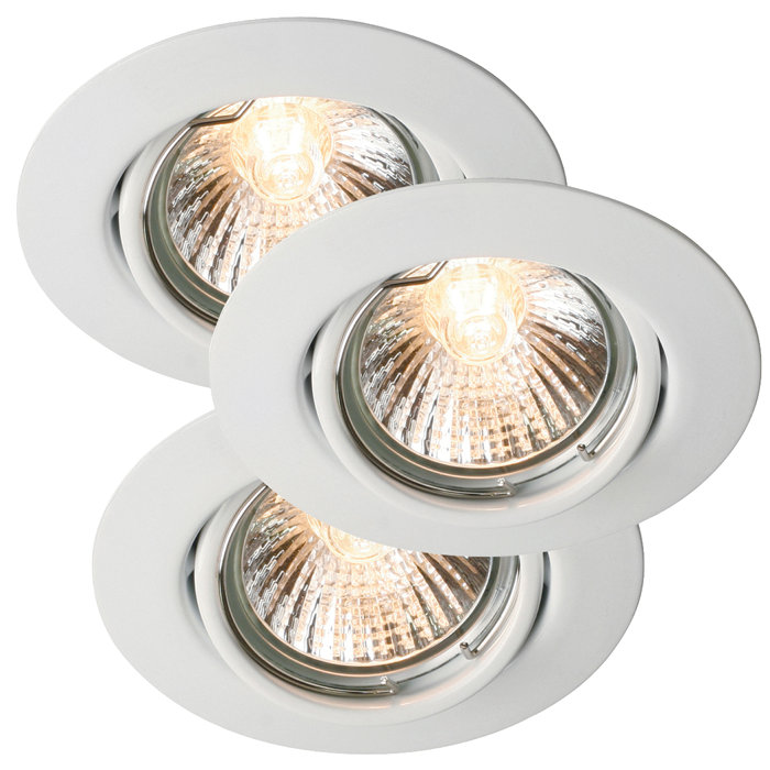 Nordlux Triton innfelt spot hvit - 3 stk.
